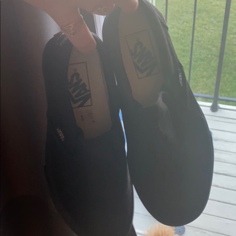 black slip on vans